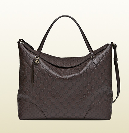 Authentic Gucci Bree Guccissima Leather Tote Bag 336755 Brown