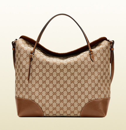 Gucci Bree Orignal GG Canvas Tote Bag 336755 Brown