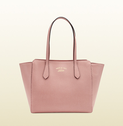 Real Gucci Swing Leather Tote Soft Pink Bag 354408