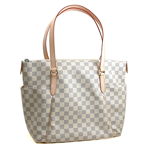 Authentic Louis Vuitton Damier Azur Totally MM Bag N41279