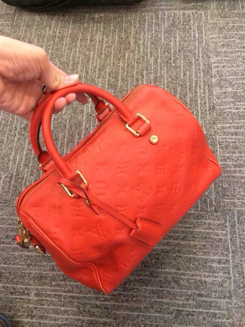 Authentic Louis Vuitton Speedy Bandouli re 25 Bag M40758 Orient