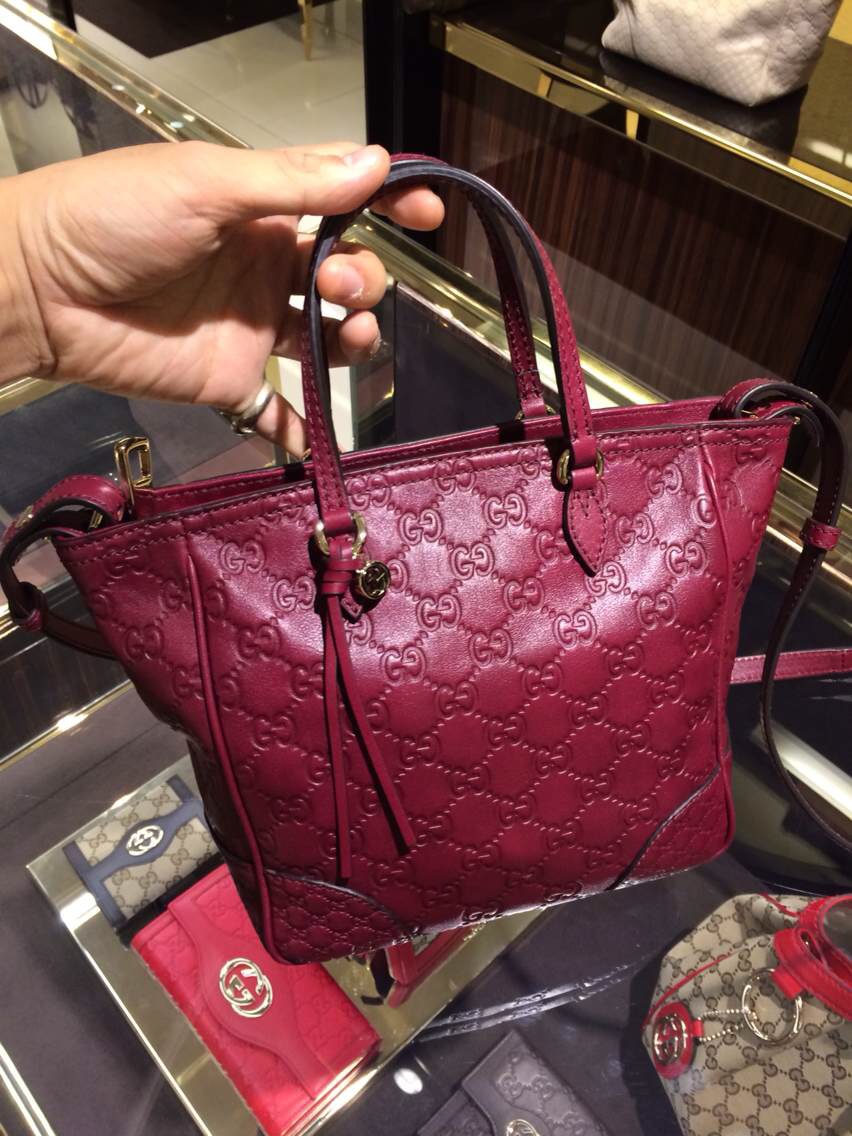 Authentic Gucci Guccissima Leather Top Handle Bag 353121